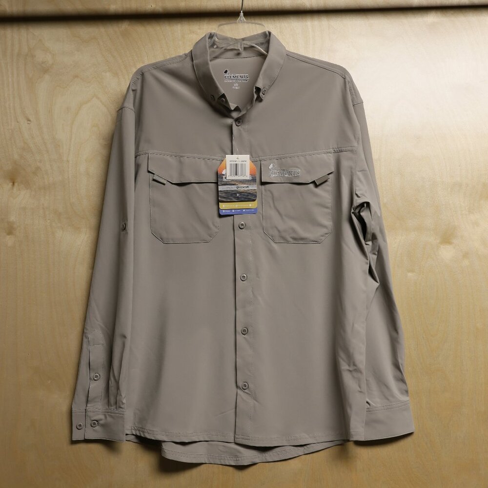 NWT Mossy Oak Elements Coolcore Button Up Men's Sz Lg